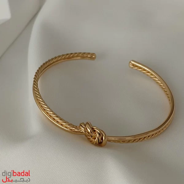 بنگل ژوپینگ طرح طلا مدل گره دو لاین