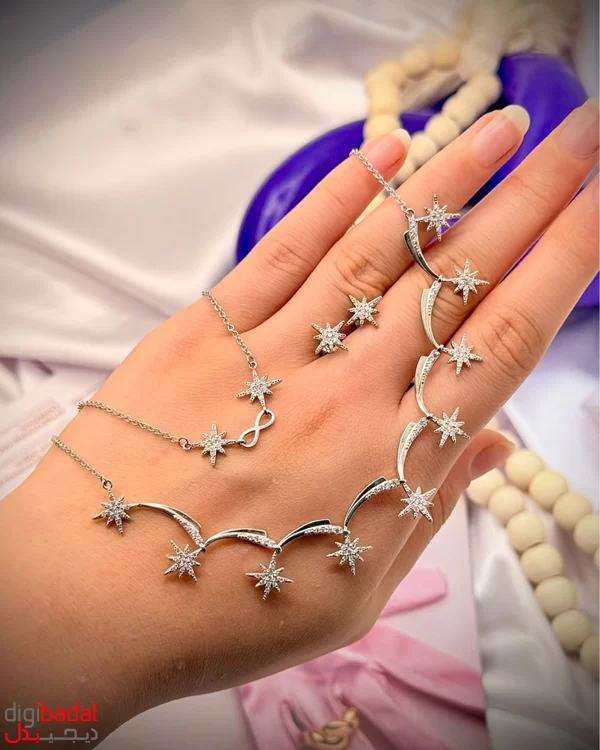 ست سرویس نقره مدل ستاره بینهایت